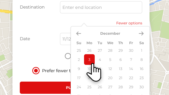 Journey Planner instructions